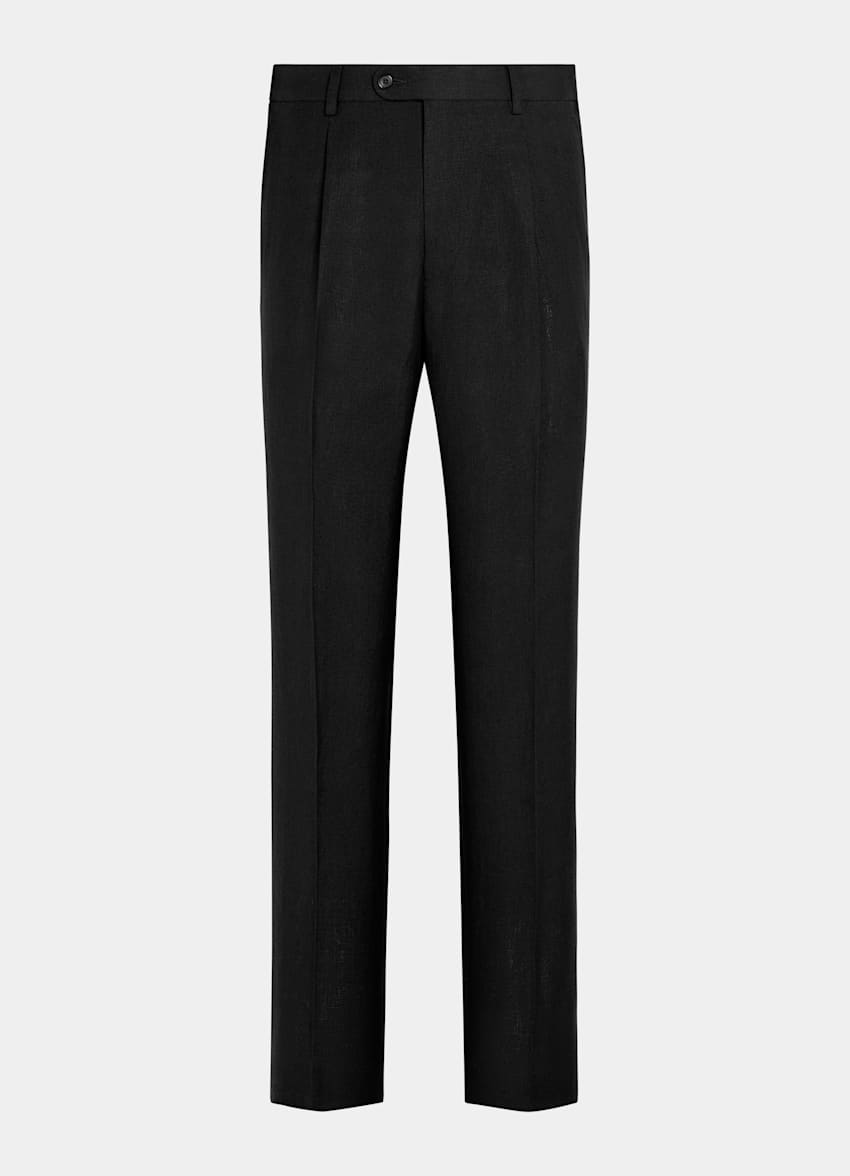 Black Relaxed Fit Roma Suit