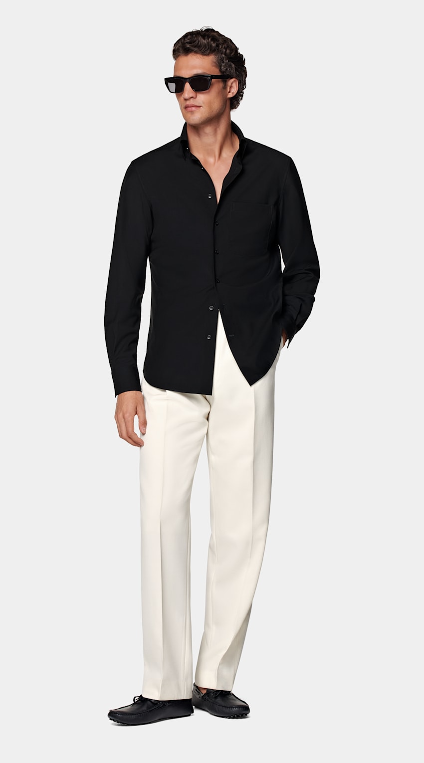 Black Tailored Fit Shirt