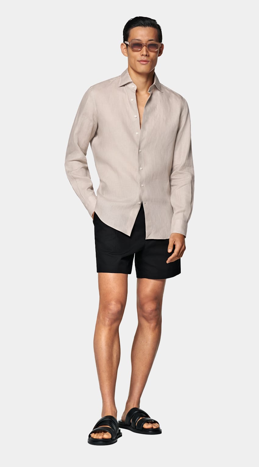 Light Brown Tailored Fit Shirt