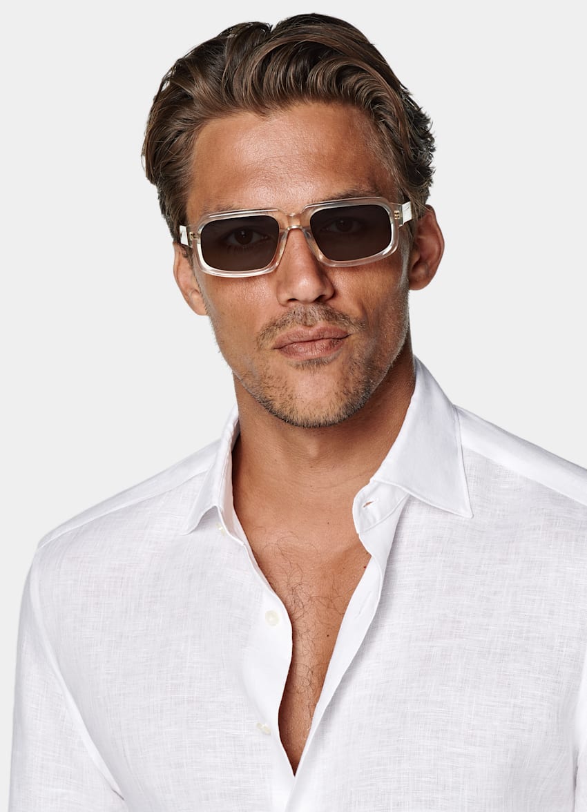 White Tailored Fit Shirt