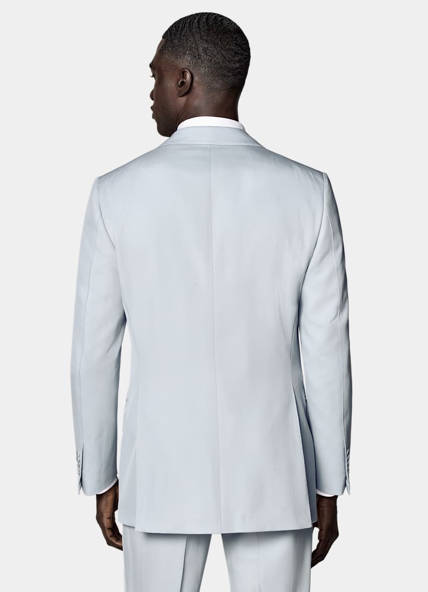 Light Blue Tailored Fit Milano Suit