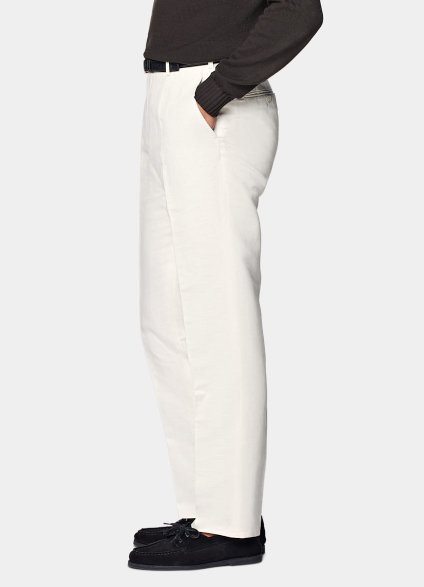 Off-White Straight Leg Pants