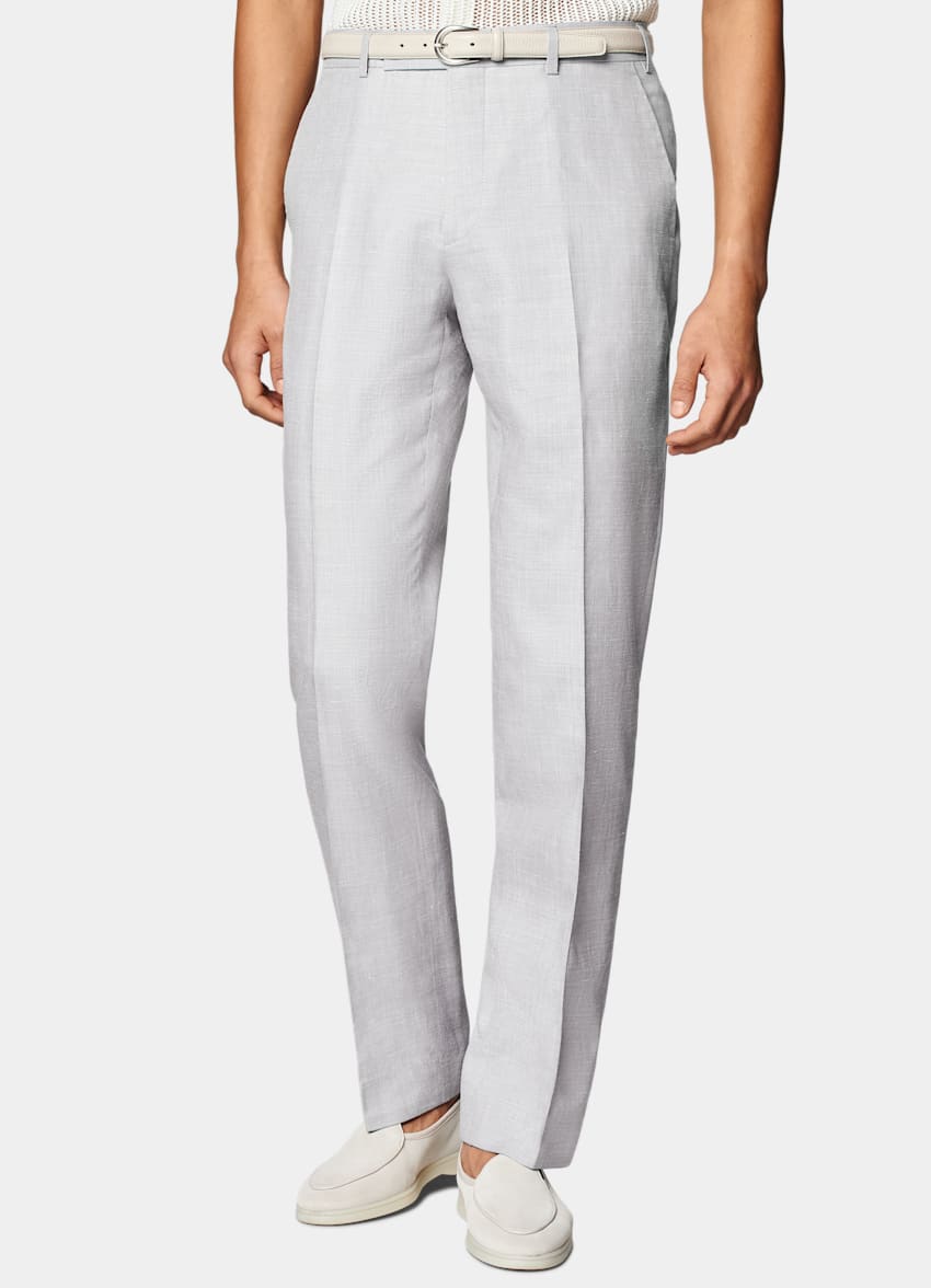 Light Grey Tailored Fit Havana Suit