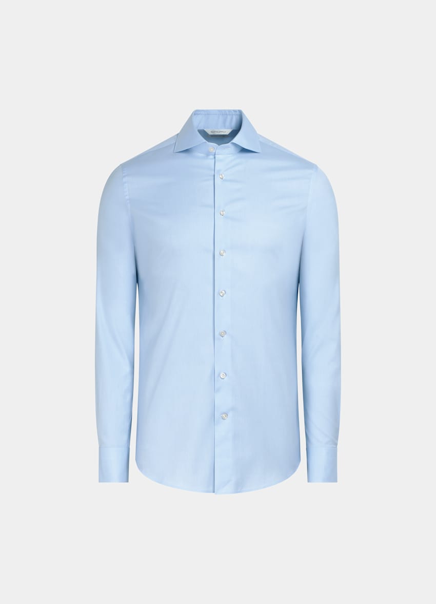 Light Blue Twill Extra Slim Fit Shirt
