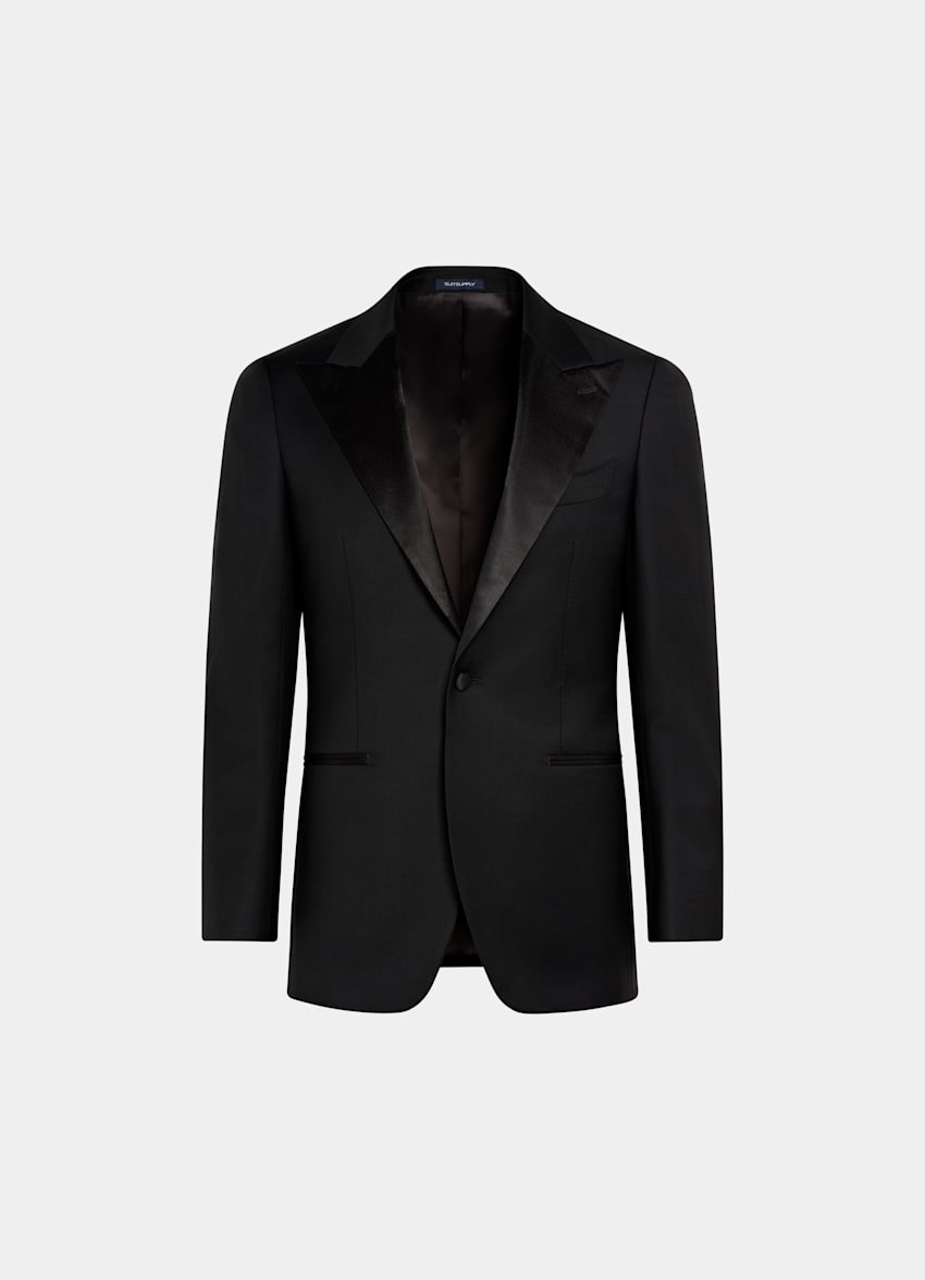 Black Tailored Fit Havana Dinner Jacket