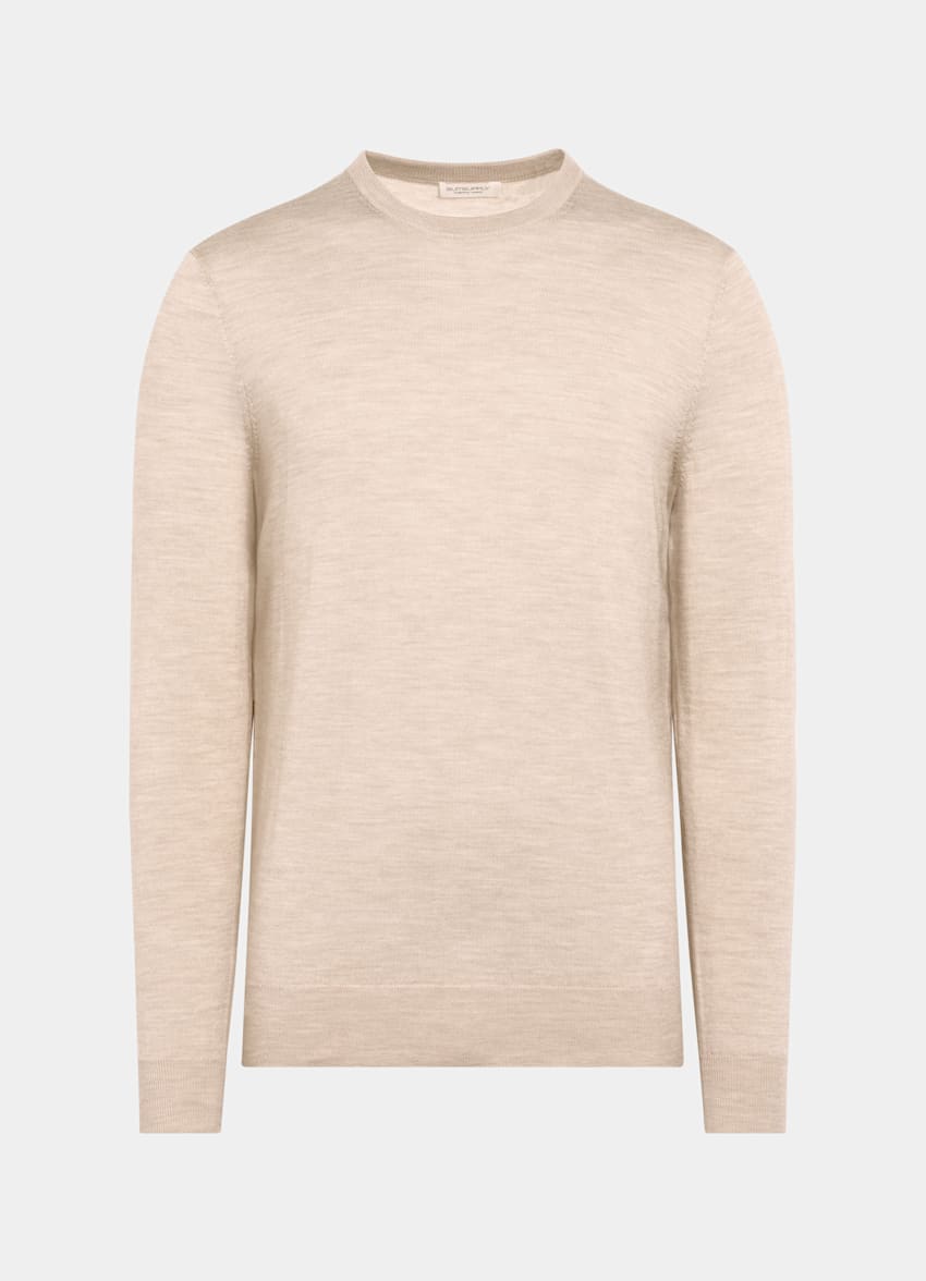 Sand Merino Crewneck