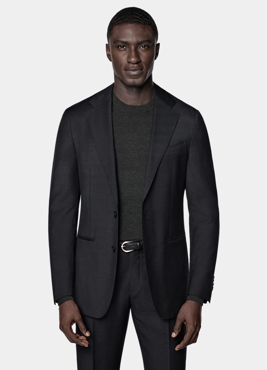 Dark Grey Perennial Tailored Fit Havana Suit