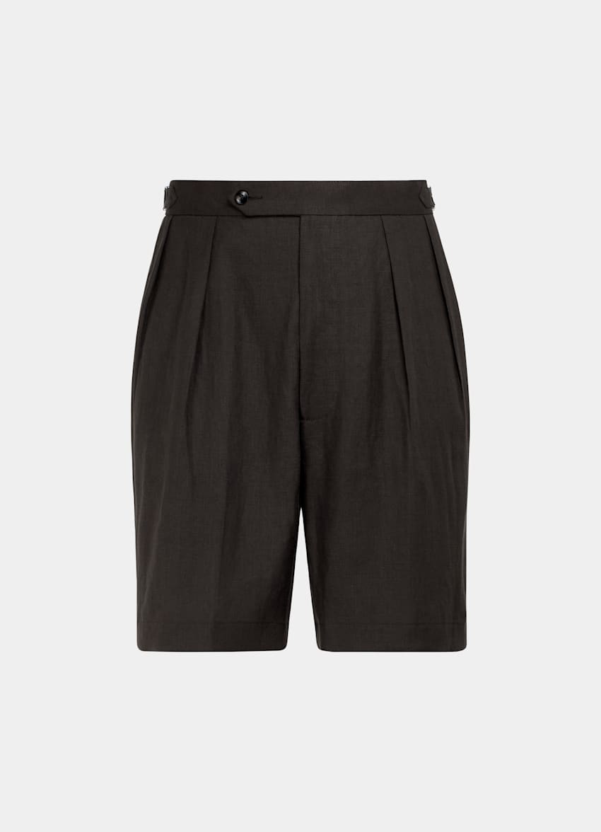 White Straight Leg Shorts