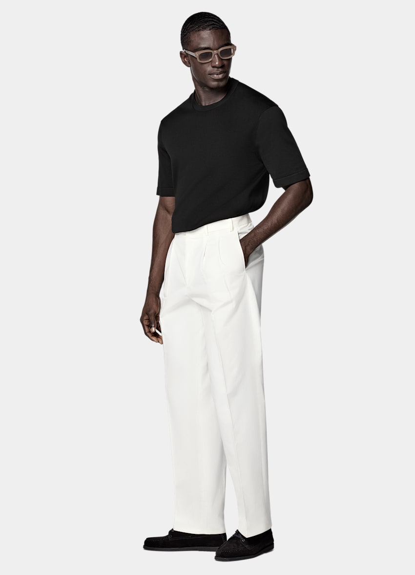 Black Short Sleeve Crewneck