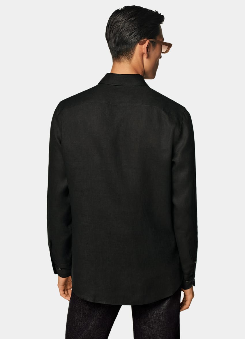 Black Tailored Fit Shirt