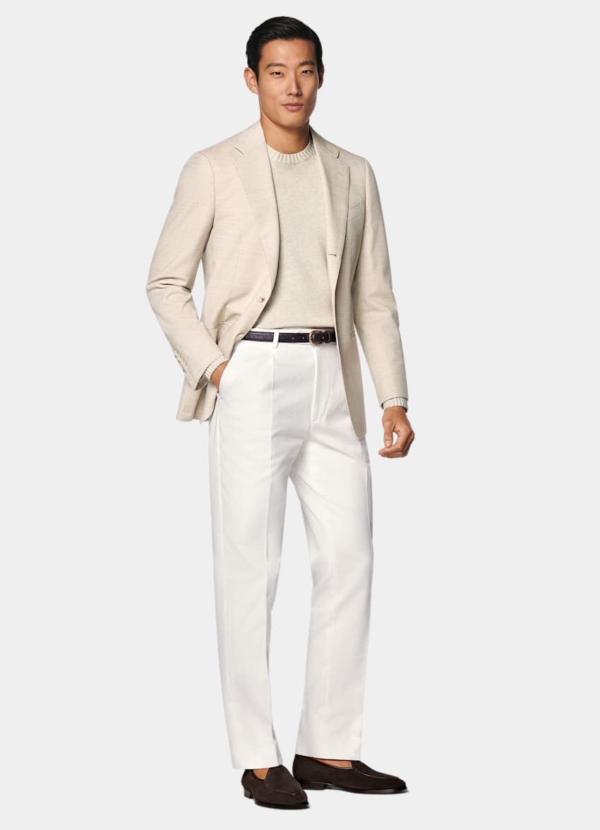 Sand Tailored Fit Havana Suit Jacket