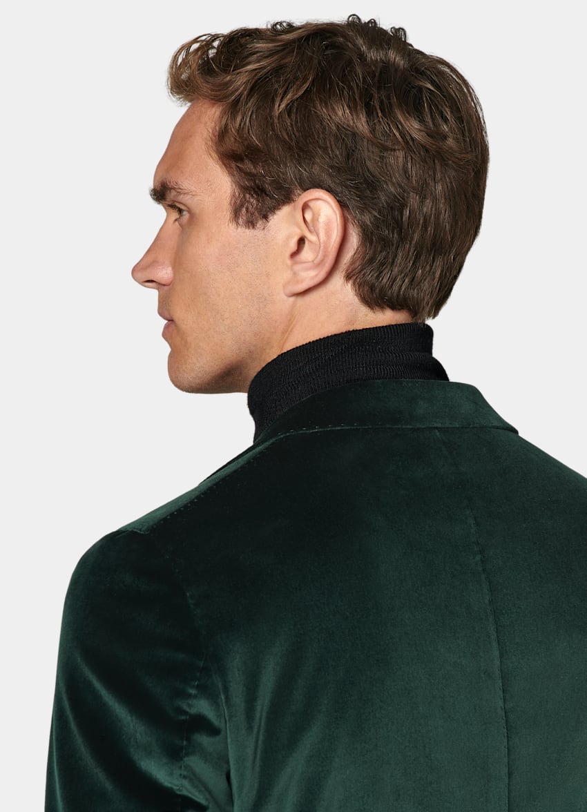 Dark Green Tailored Fit Havana Dinner Jacket