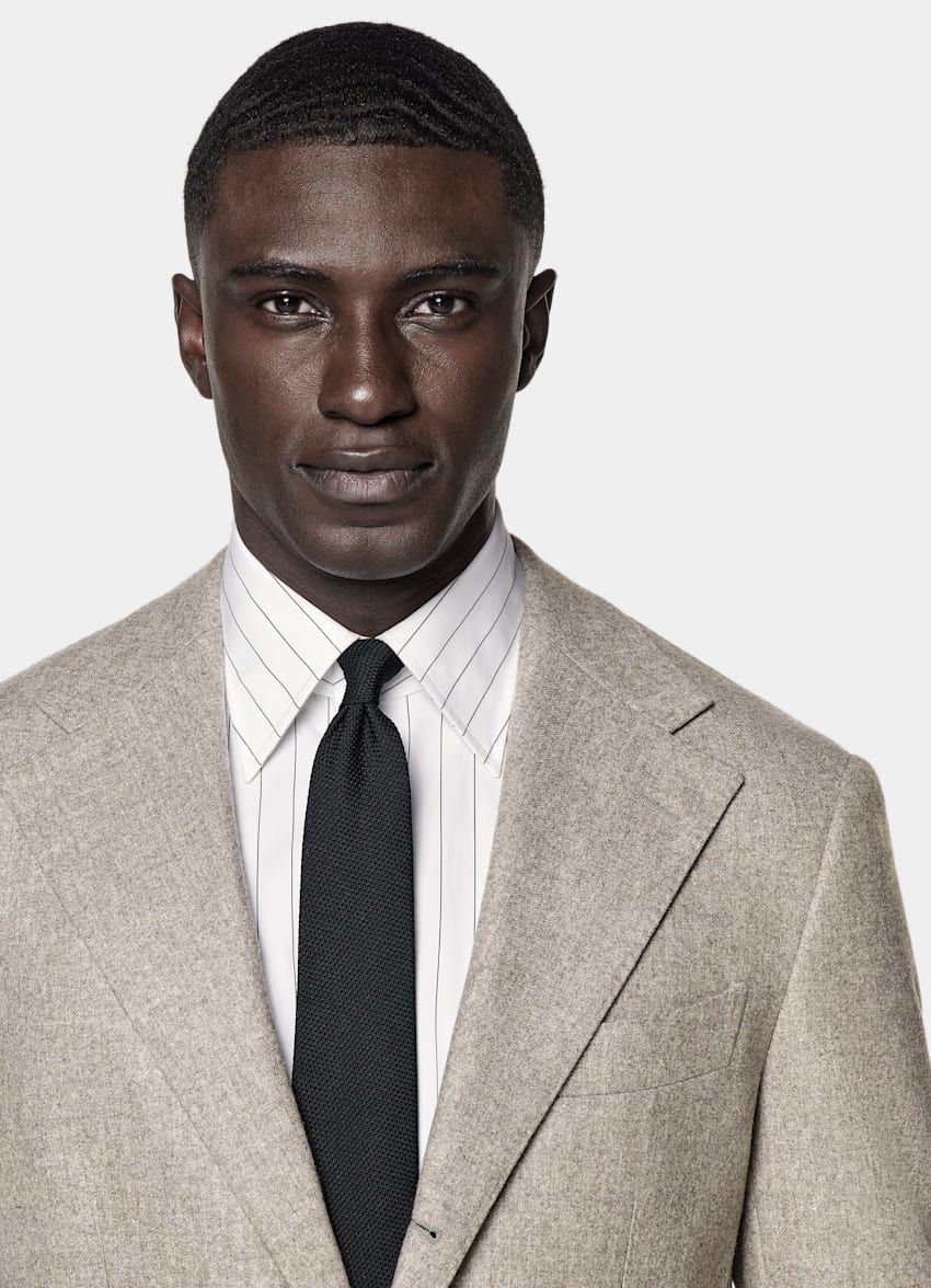 Taupe Relaxed Fit Roma Suit