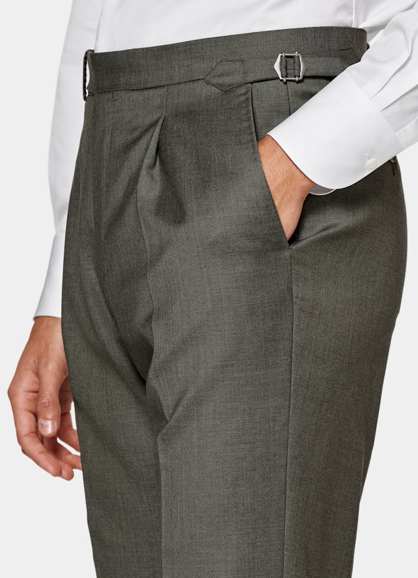 Dark Green Perennial Three-Piece Tailored Fit Havana Suit