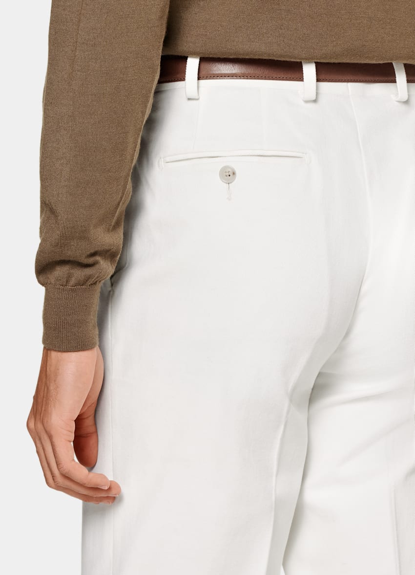 Off-White Straight Leg Pants