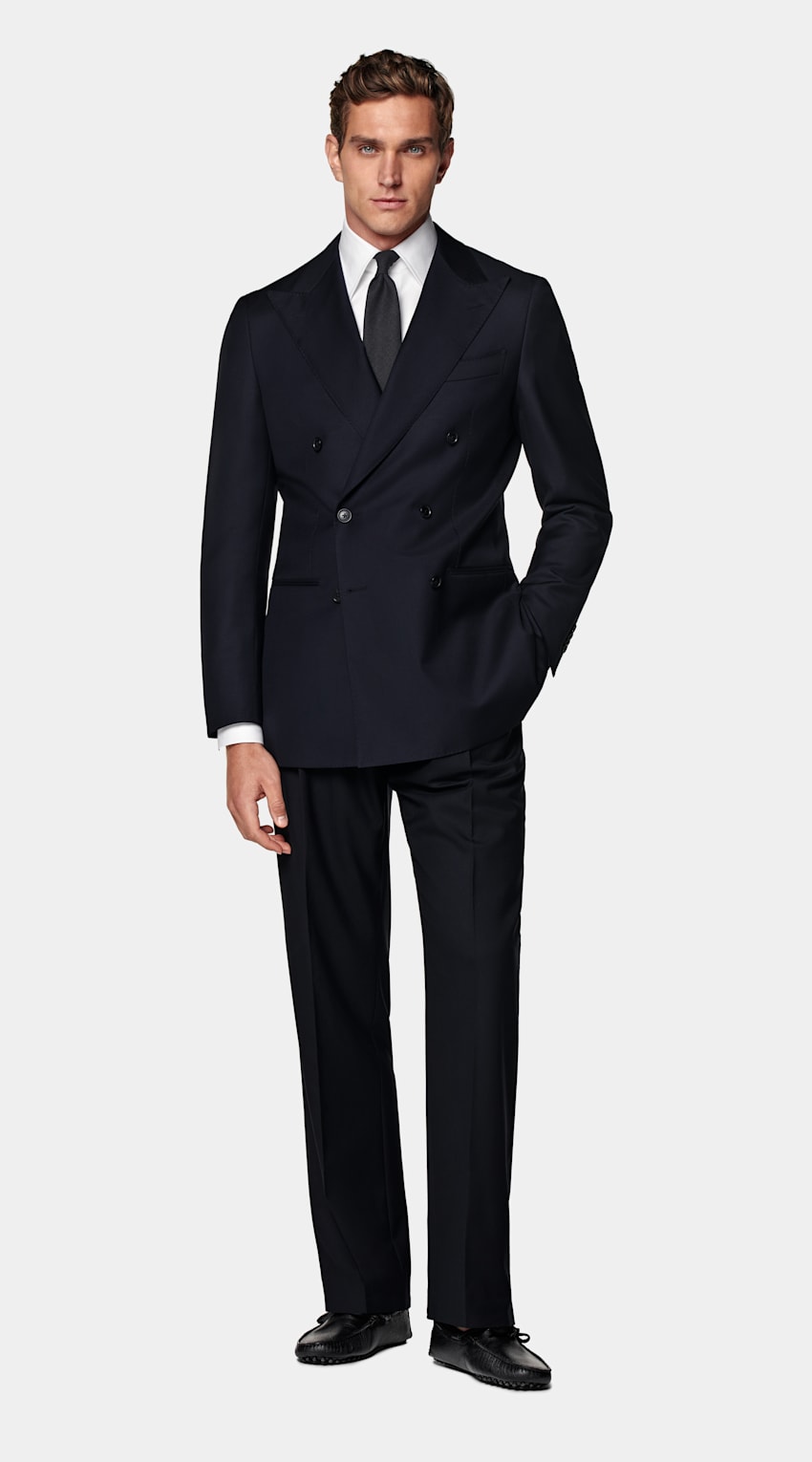 Navy Tailored Fit Havana Suit