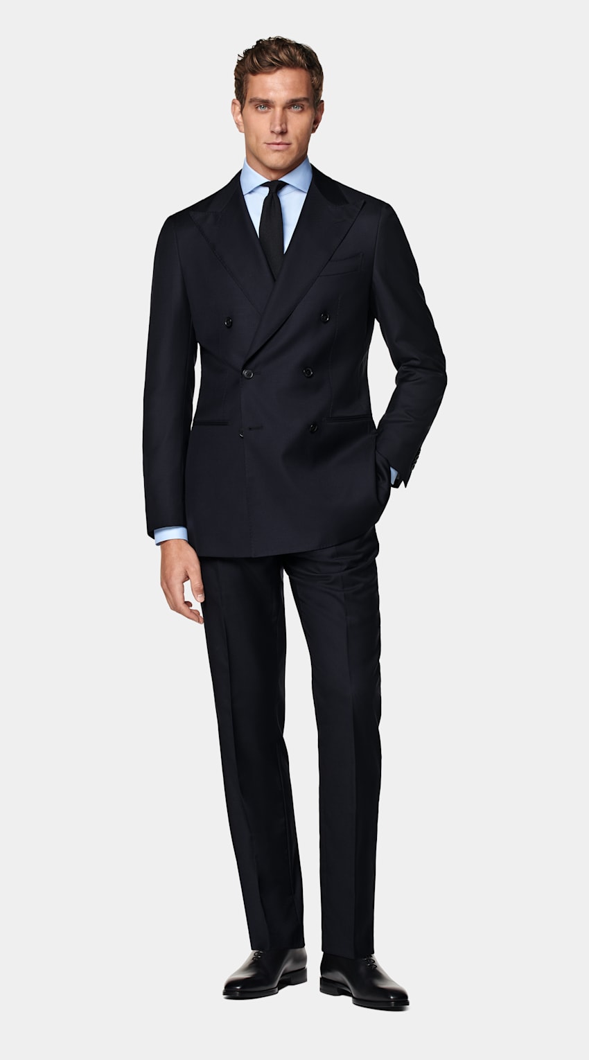 Navy Tailored Fit Havana Suit