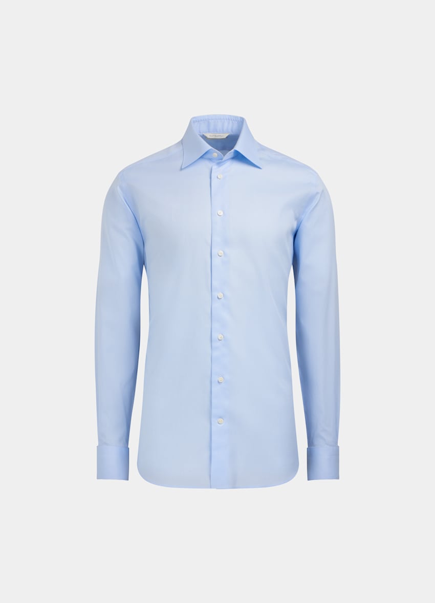 Light Blue Royal Oxford Slim Fit Shirt