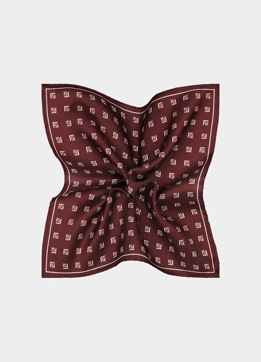 Off-White Flower Pocket Square