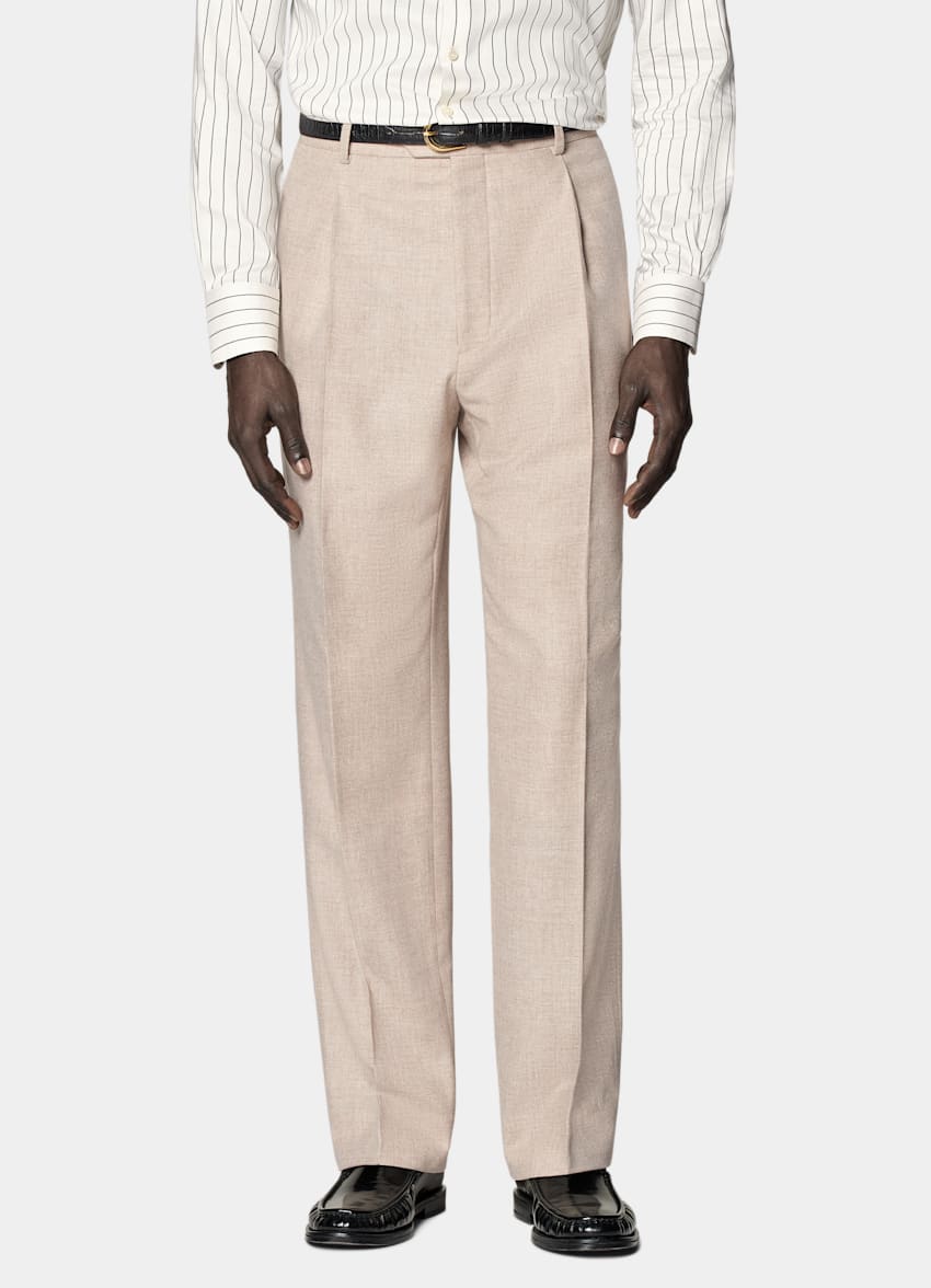 Sand Tailored Fit Milano Suit