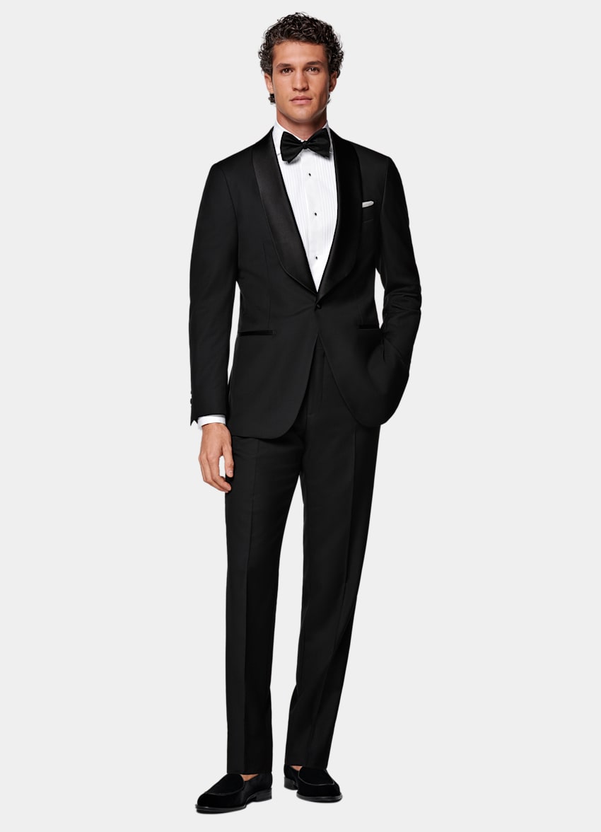 Black Tailored Fit Havana Tuxedo