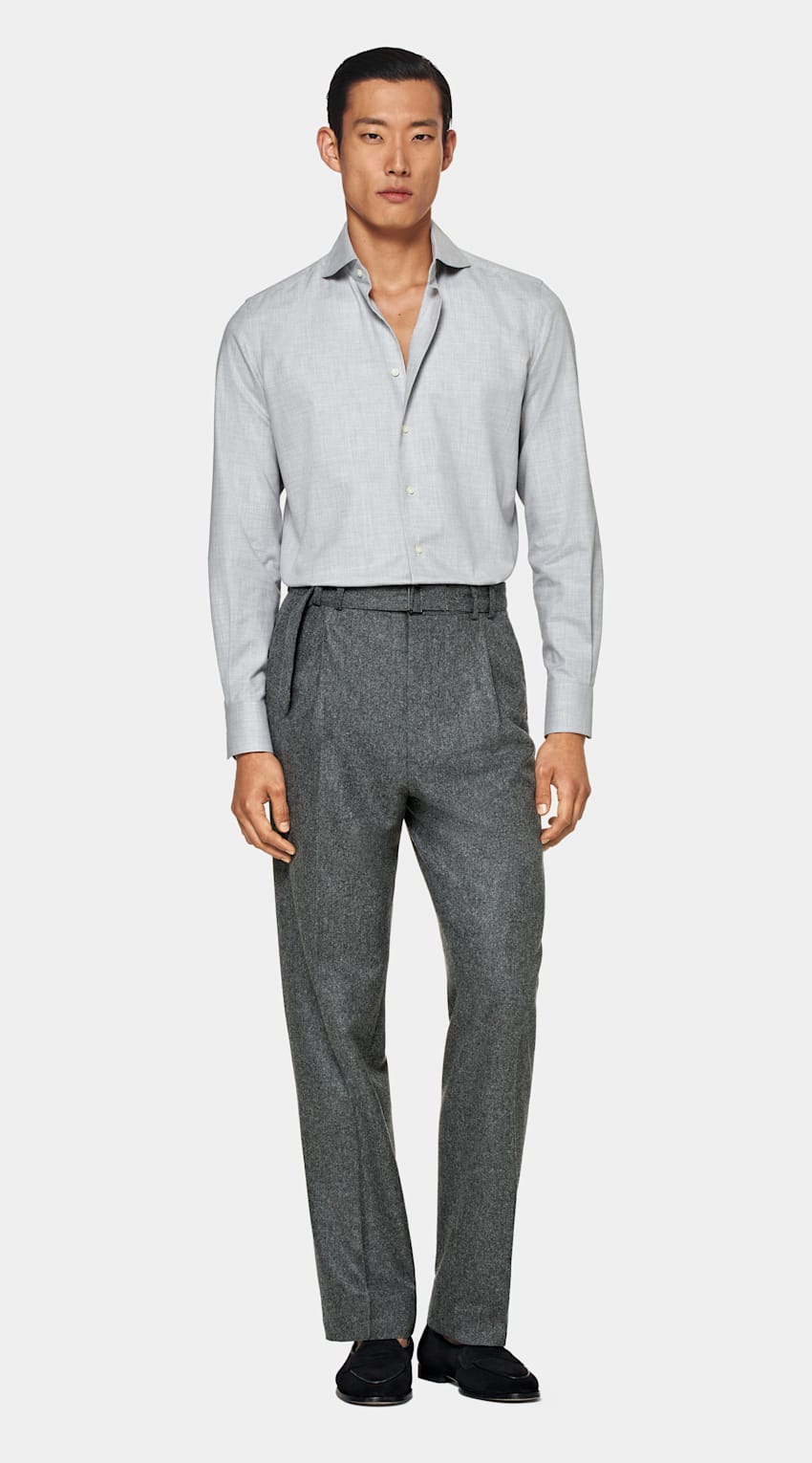 Light Grey Slim Fit Shirt