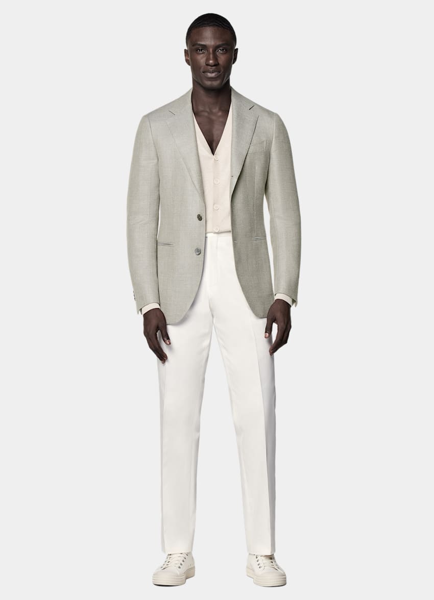 Mid Green Tailored Fit Havana Blazer