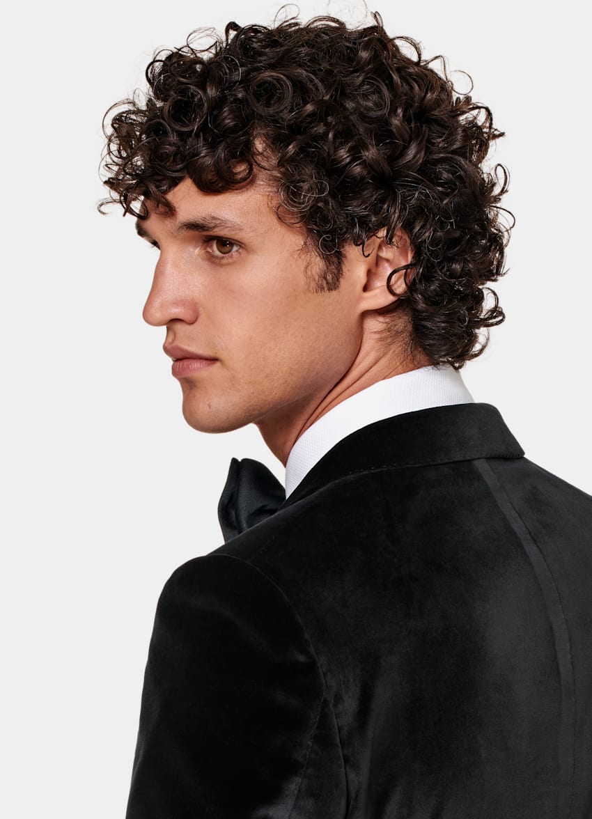 Black Tailored Fit Lazio Dinner Jacket