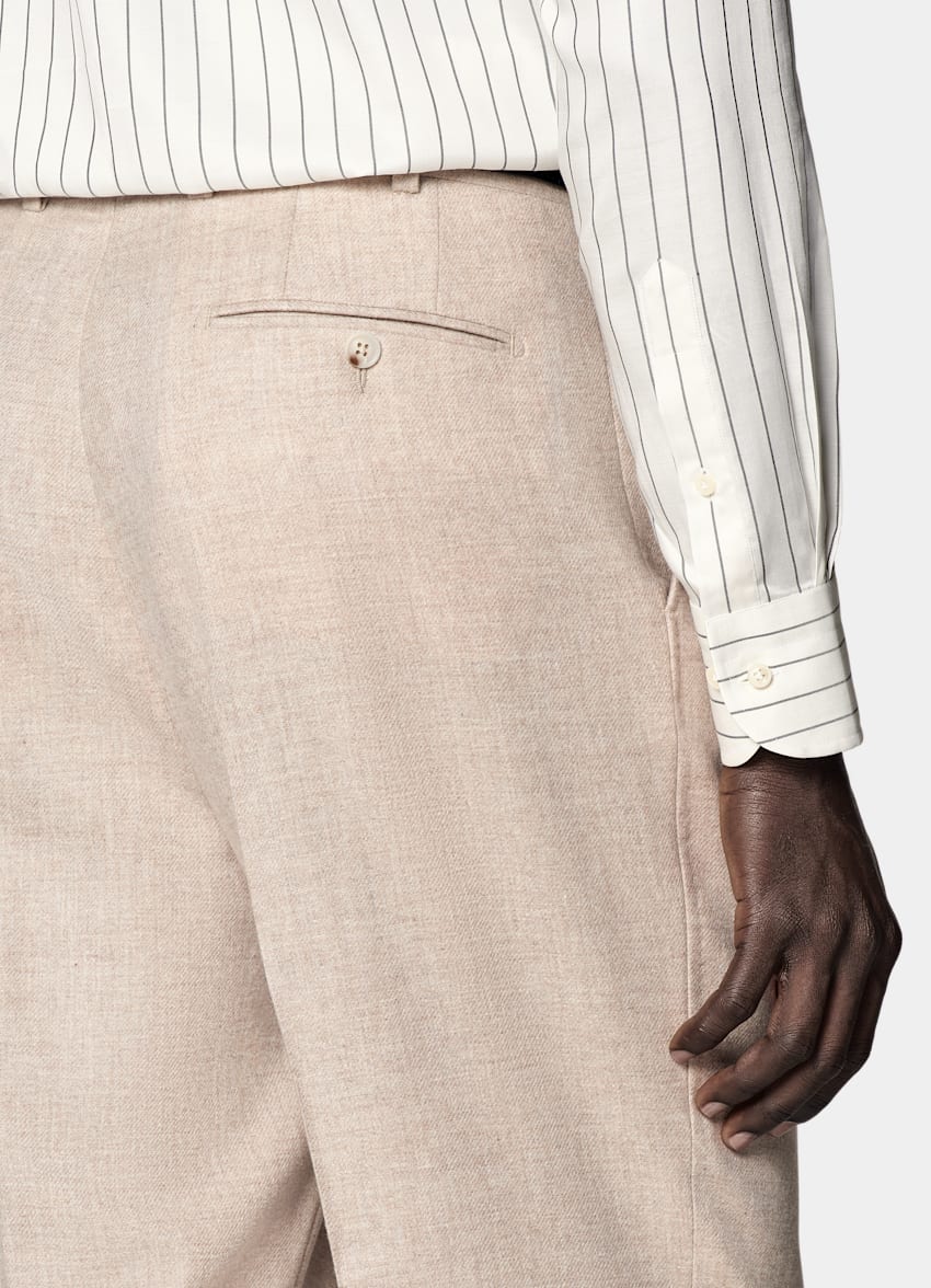 Sand Tailored Fit Milano Suit