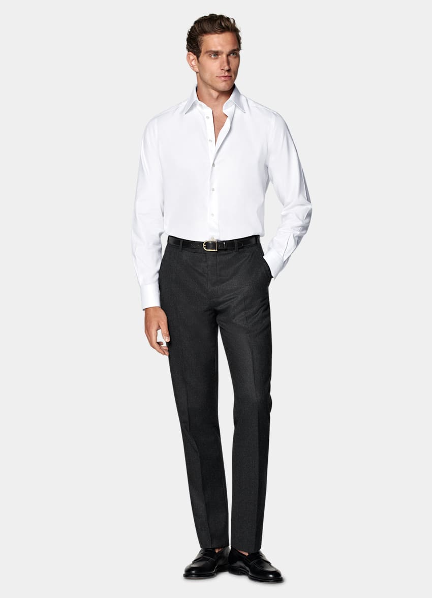 White Royal Oxford Slim Fit Shirt