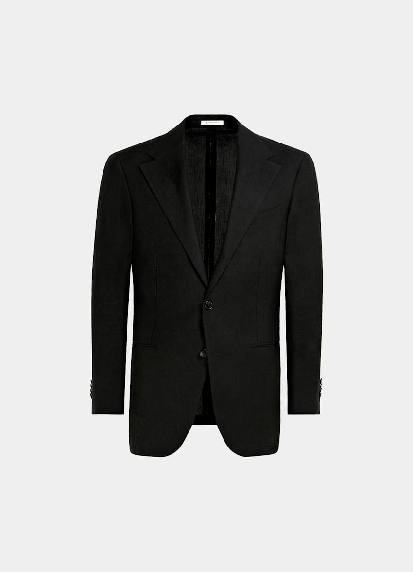 Black Relaxed Fit Roma Suit