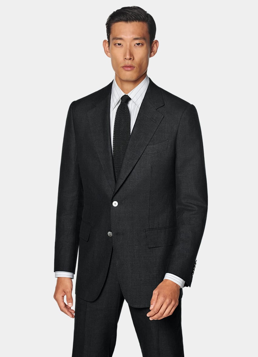 Black Tailored Fit Milano Suit