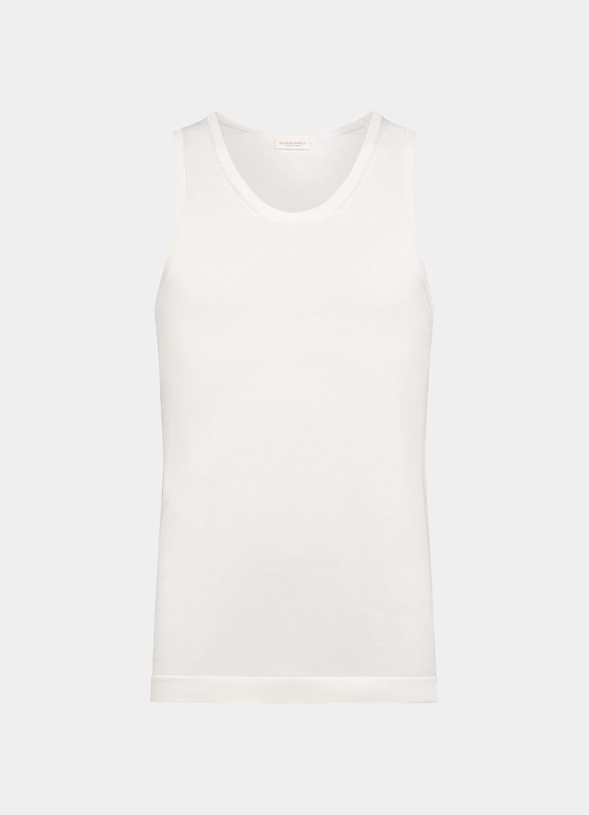 Navy Knitted Tank Top