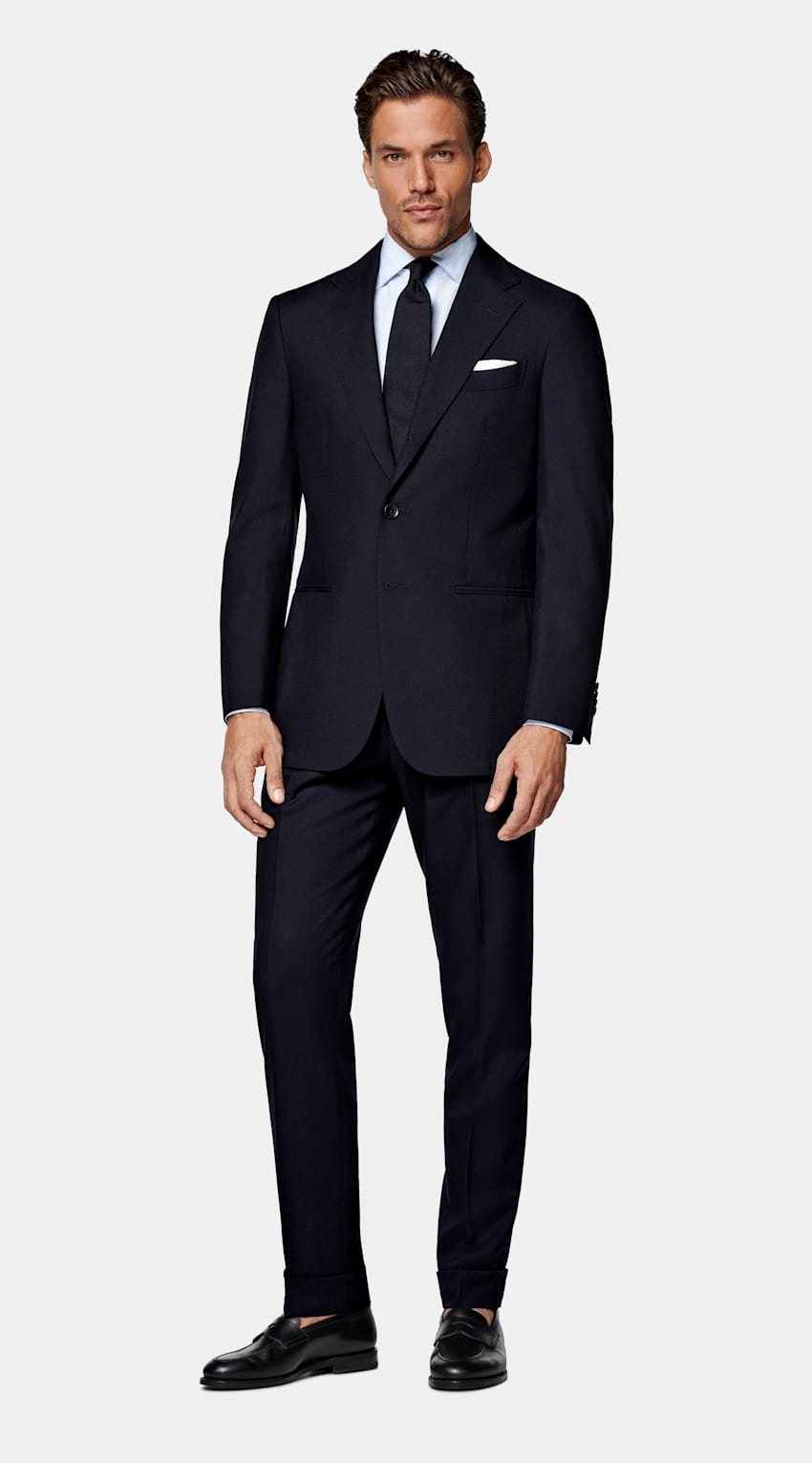 Navy Tailored Fit Havana Suit