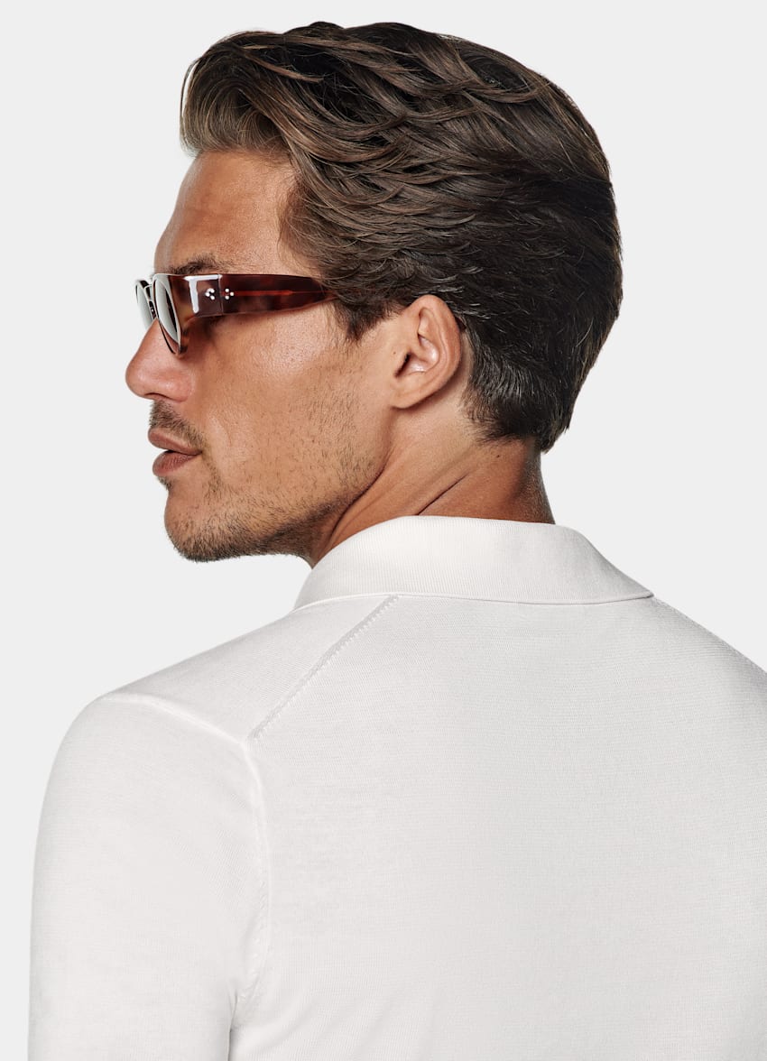 Off-White Buttonless Polo