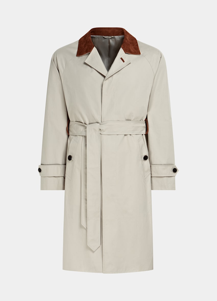 Sand Belted Trench Coat