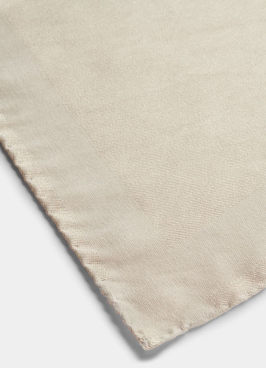 Light Brown Frame Pocket Square