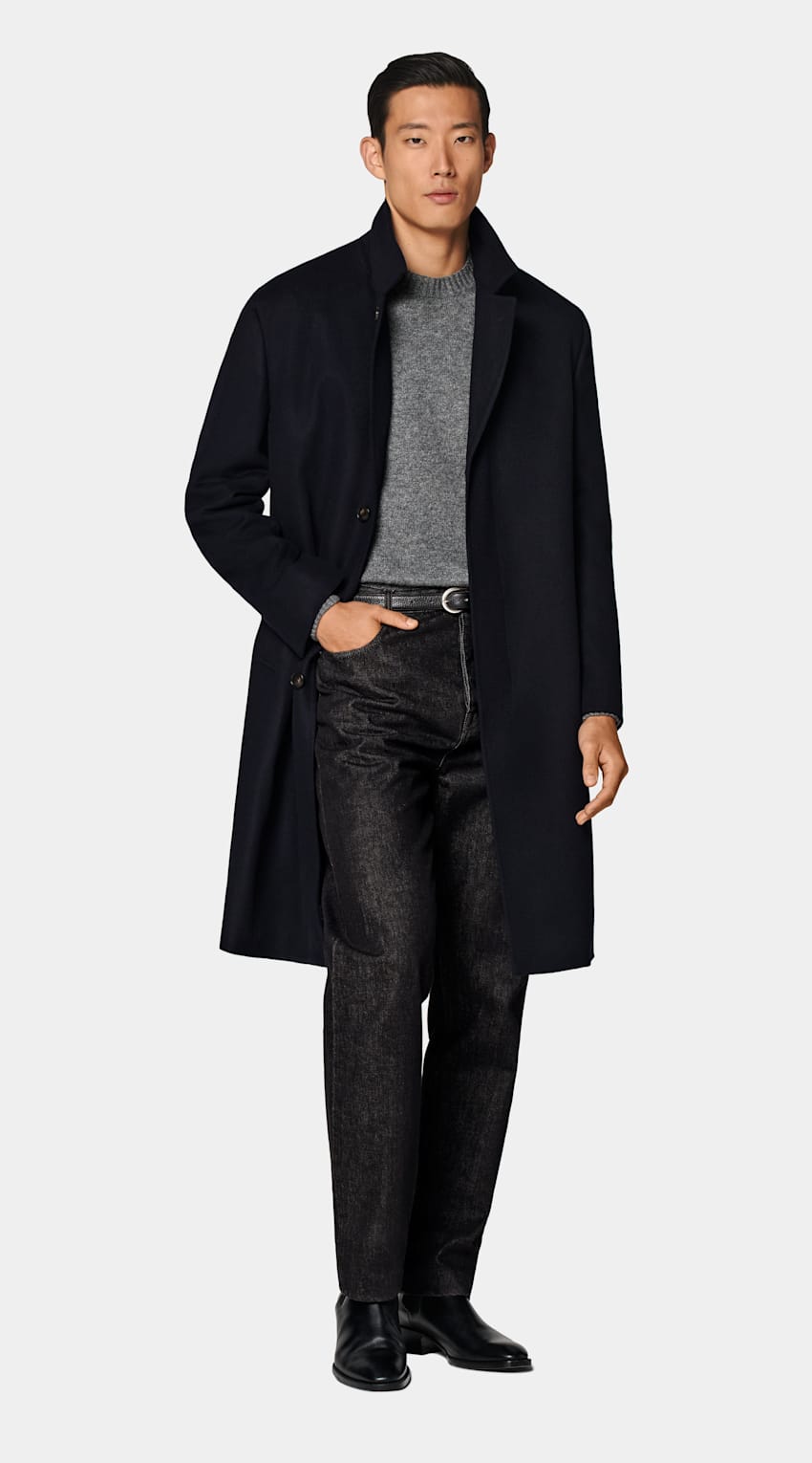 Navy Overcoat