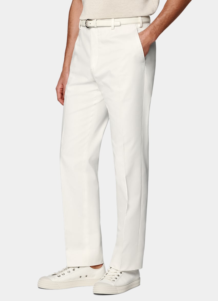 Off-White Straight Leg Pants