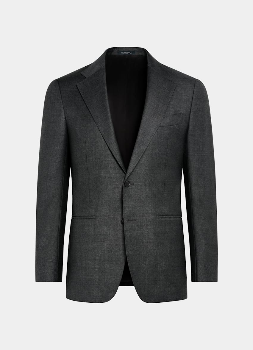 Dark Grey Tailored Fit Havana Suit