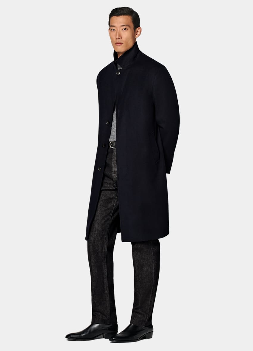 Navy Overcoat