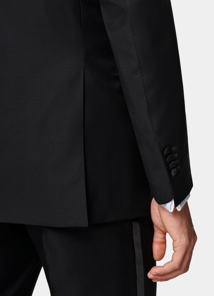 Black Tailored Fit Havana Dinner Jacket