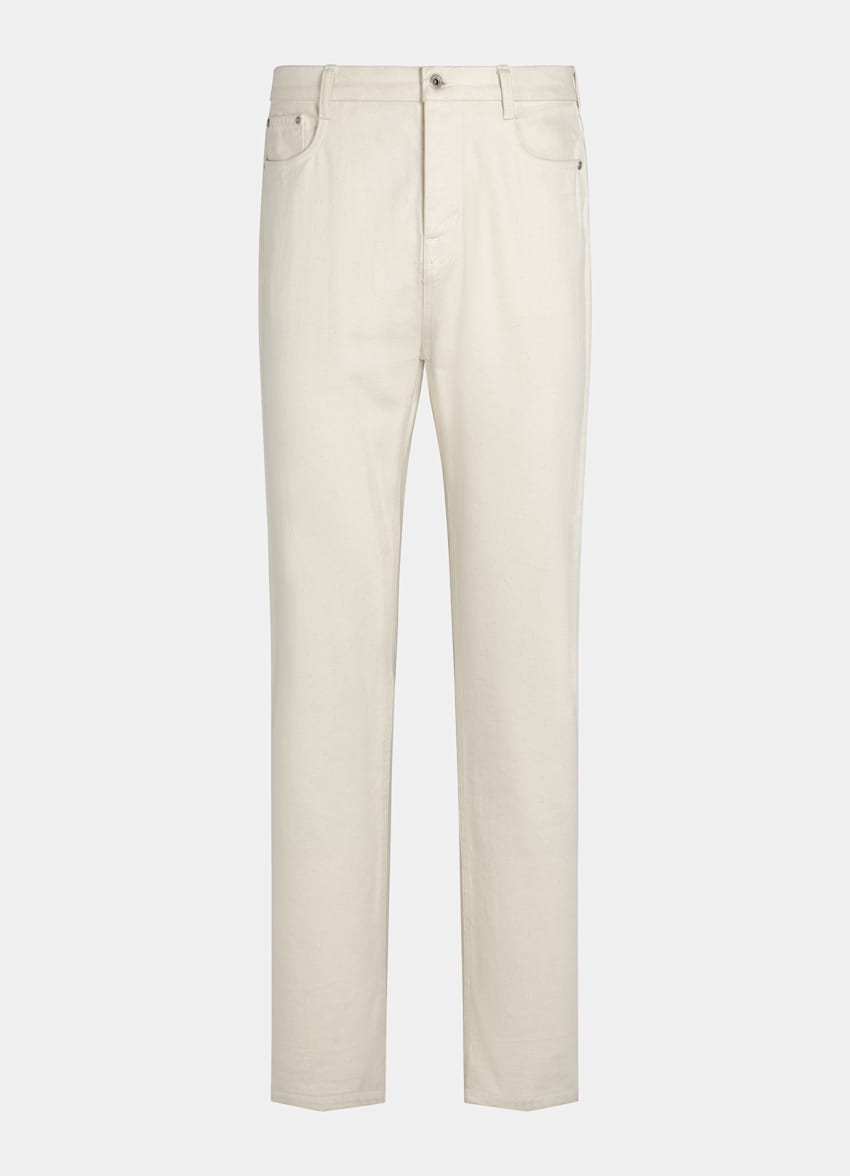 Off-White Straight Leg Jeans