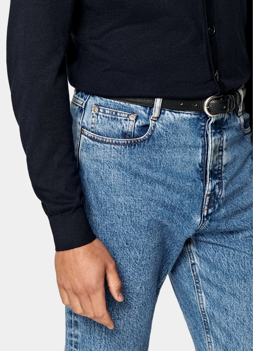 Navy V-Neck Cardigan