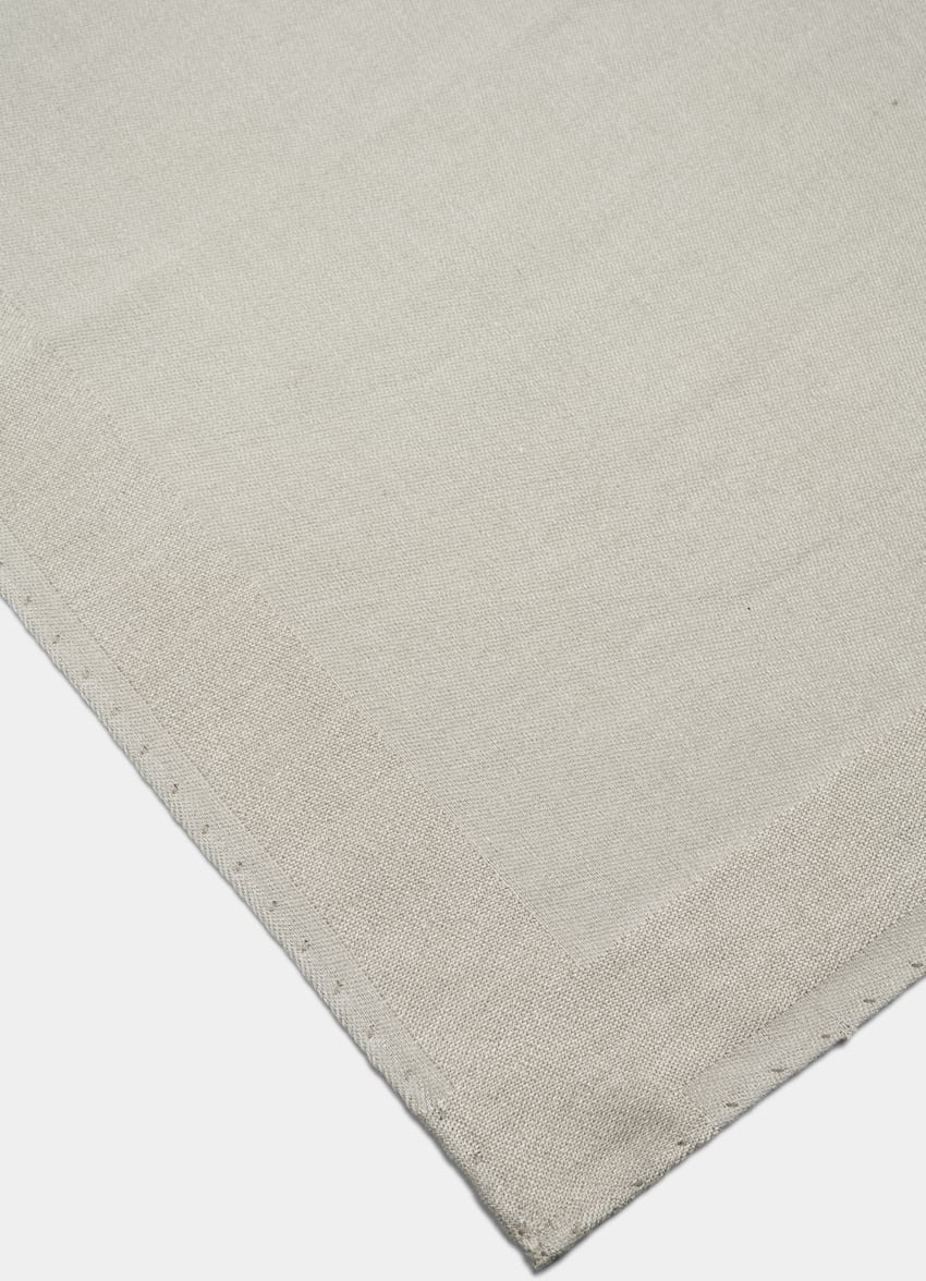Grey Pocket Square