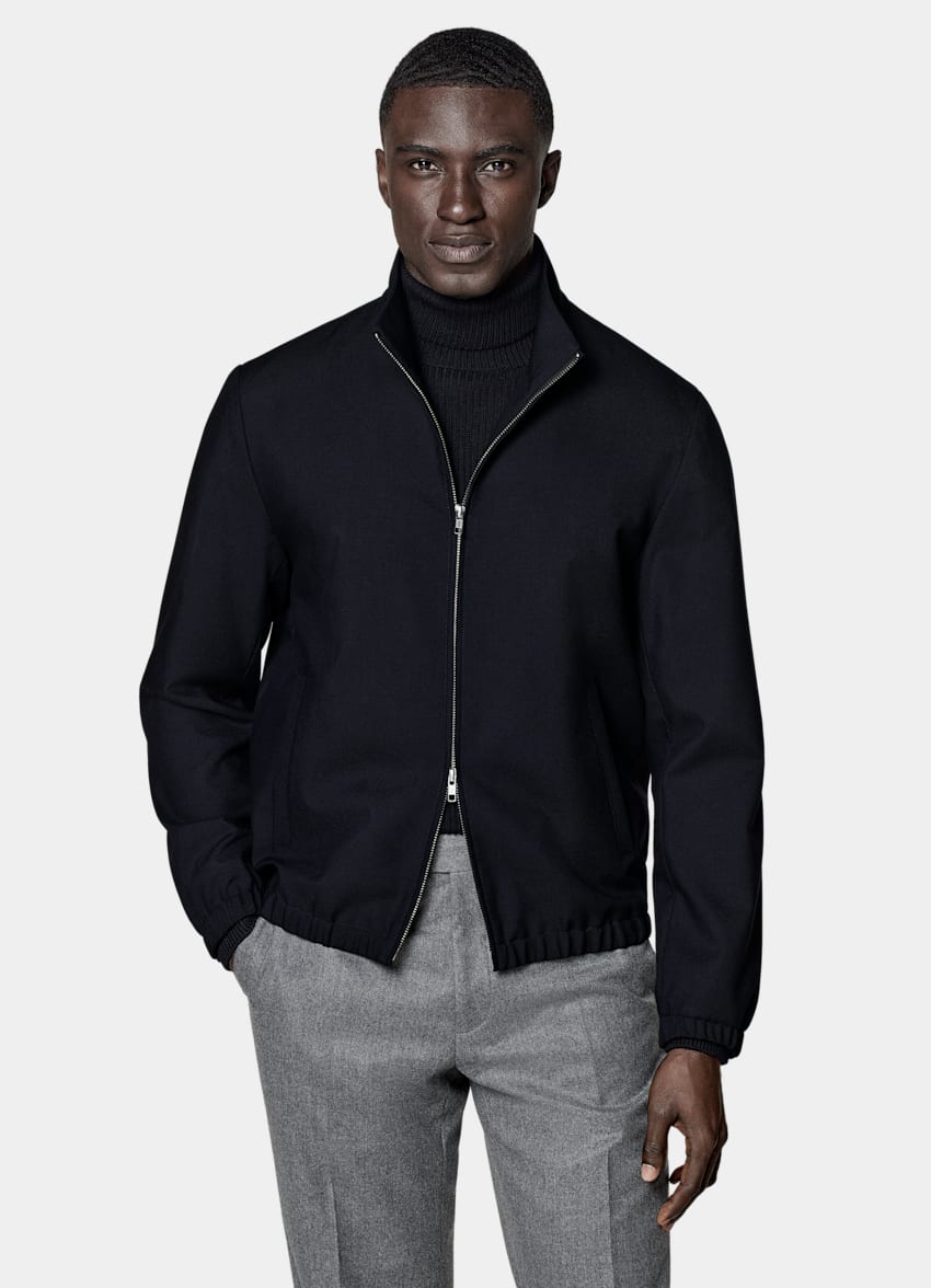 Navy Bomber Jacket
