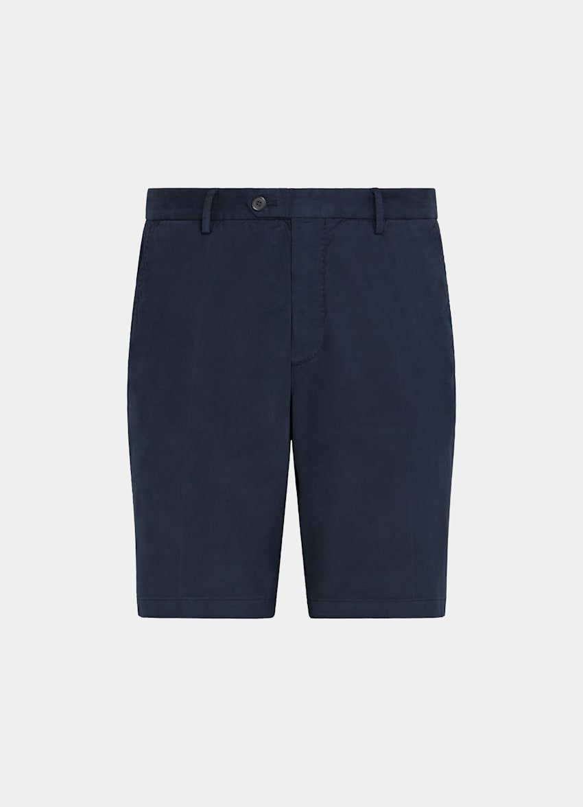Navy Slim Leg Shorts