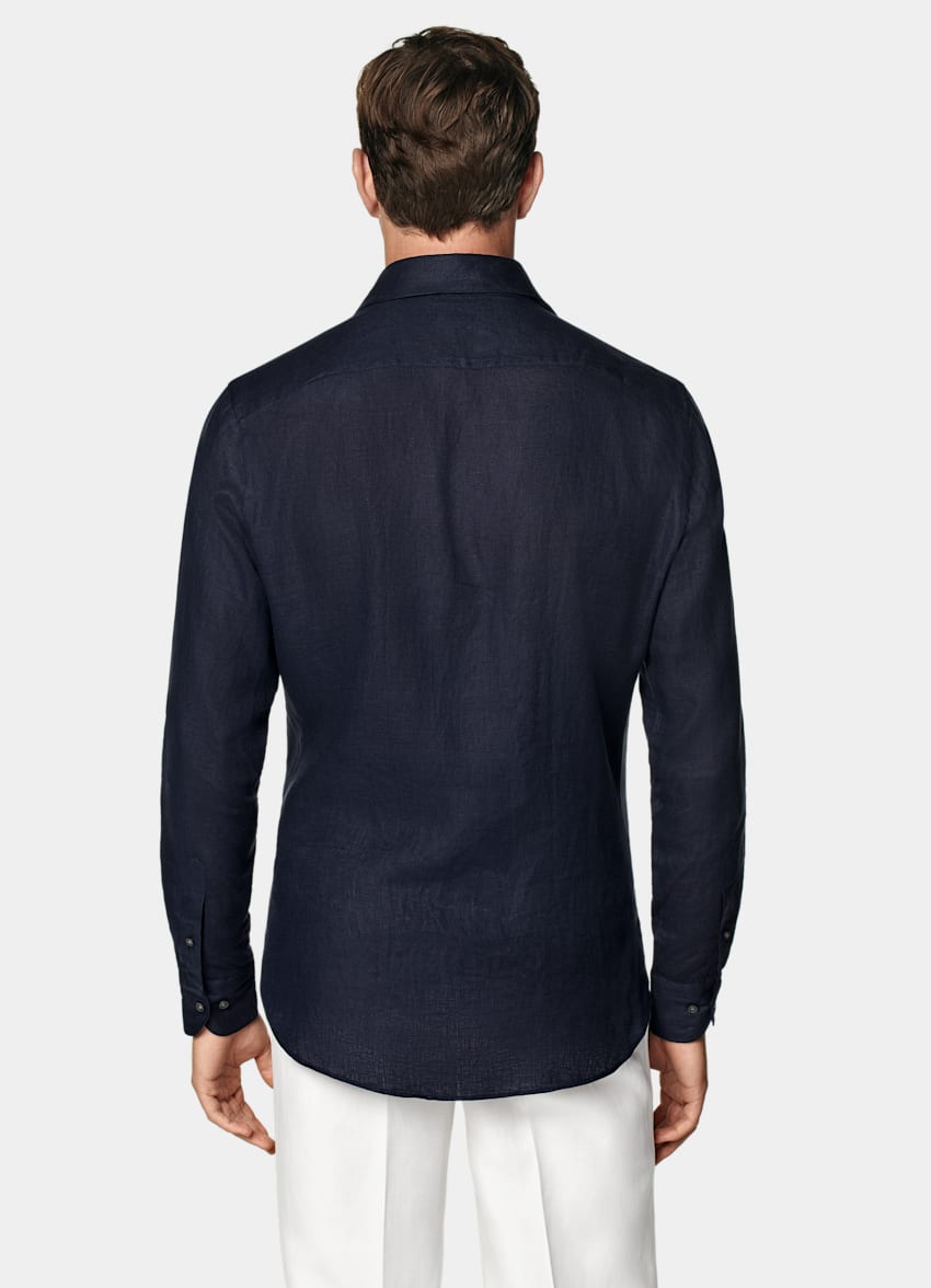 Navy Tailored Fit Shirt