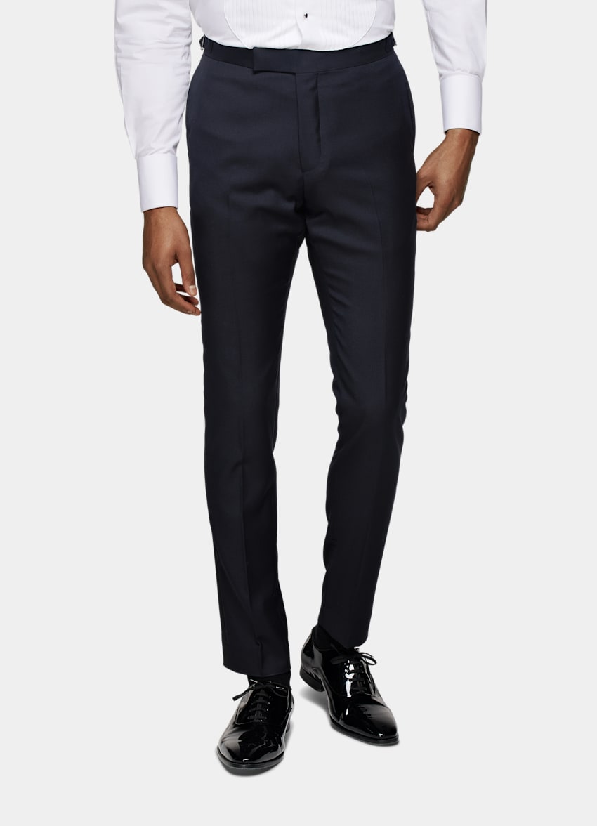 Navy Tailored Fit Lazio Dinner Jacket