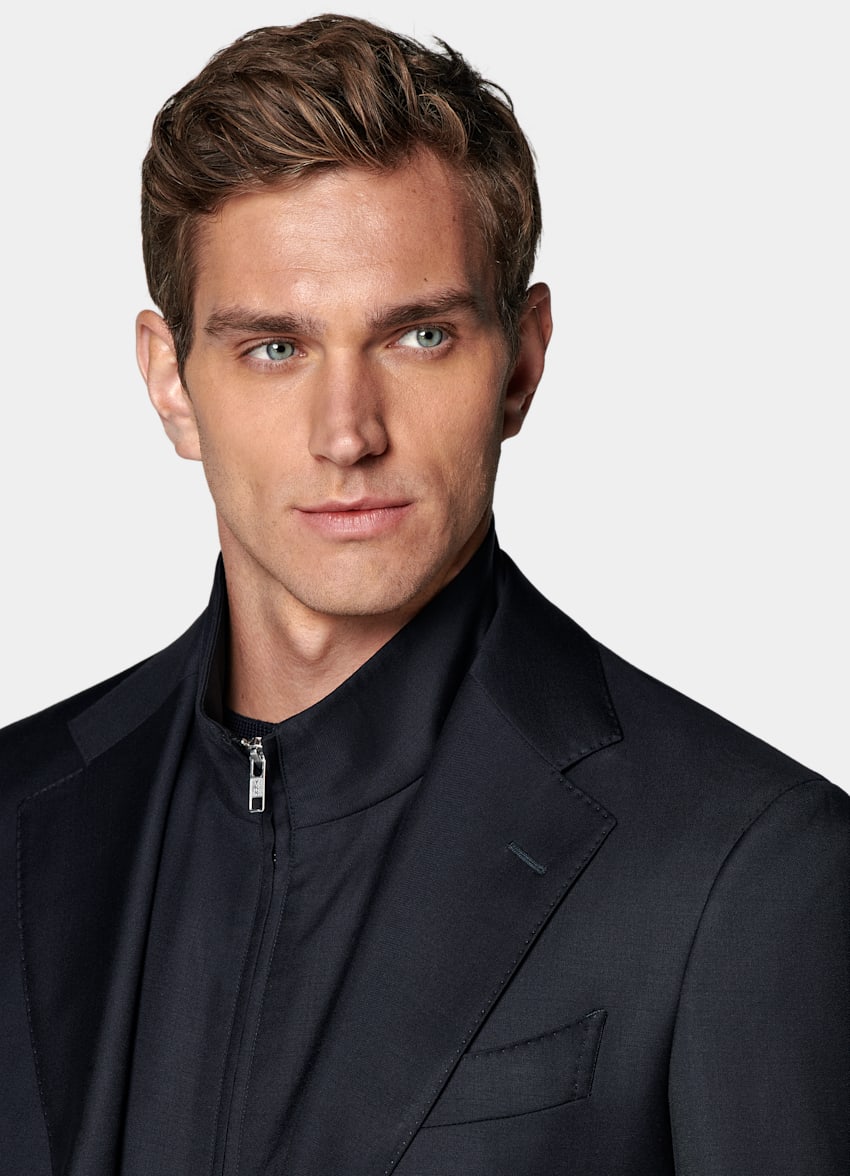 Navy Tailored Fit Havana Suit